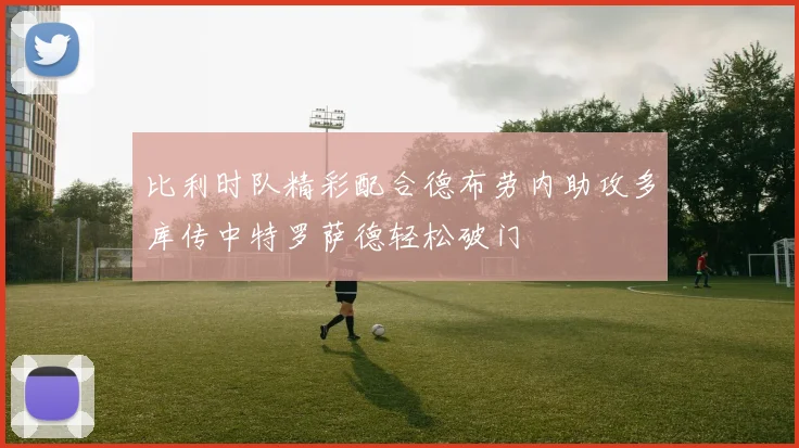 比利时队精彩配合德布劳内助攻多库传中特罗萨德轻松破门